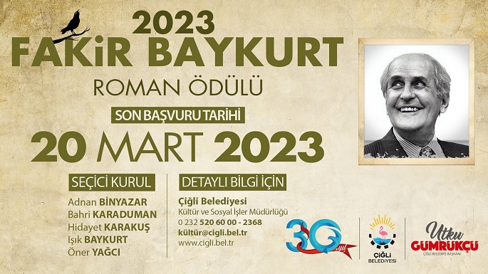 2023 Fakir Baykurt Roman Ödülü için geri sayım başladı