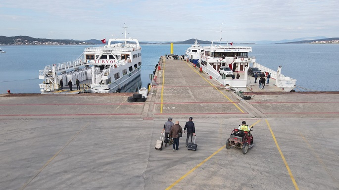 Ayvalık’ta 25 Ay Sonra İlk Yolcu Gemisi Midilli'ye Hareket Etti