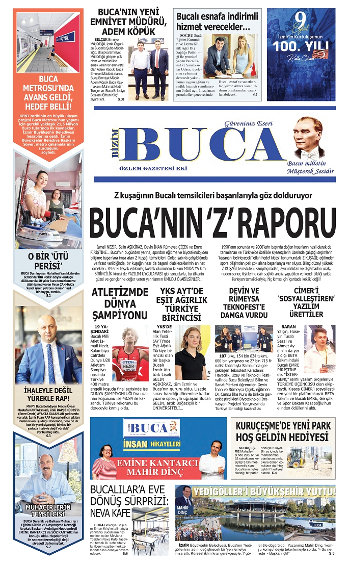 Bizim Buca Gazetesi Eylül 2022 Sayısı çıktı