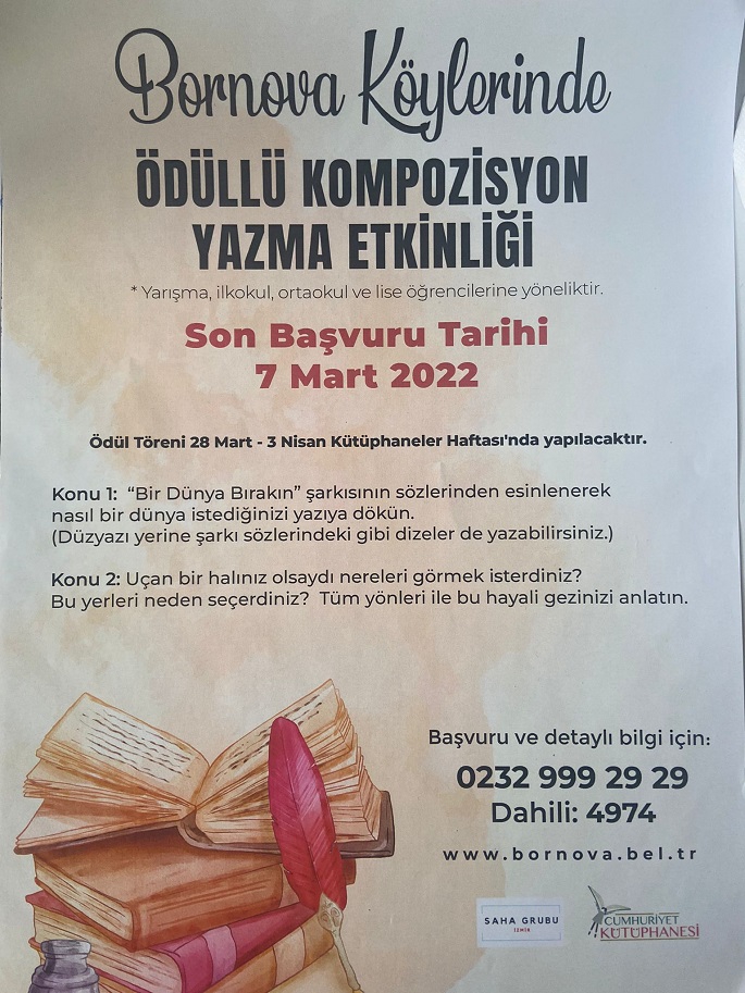 'Bornova Köylerinde Ödüllü Kompozisyon Yazma' Etkinliği