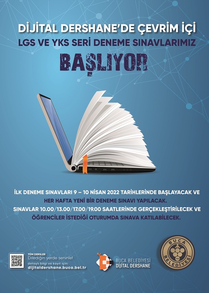 Buca’nın Dijital Dershanesi’nde Çevrim İçi Sınav Dönemi