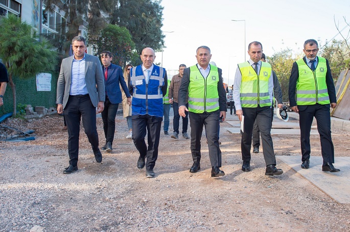 Buca’nın tarihi altyapı projesi devam ediyor