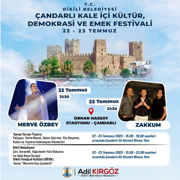 Festival heyecanı Çandarlı’da başlıyor