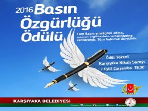 2016 Basın Özgürlüğü Ödülü 'Türk Basını'na