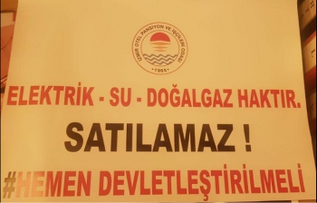 İzmir Otelciler Odası'ndan 'Hemen Devletleştirme' Eylemi 