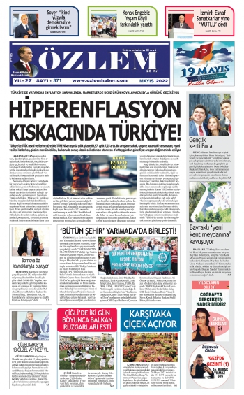 Özlem Gazetesi Mayıs 2022 Sayısı Çıktı