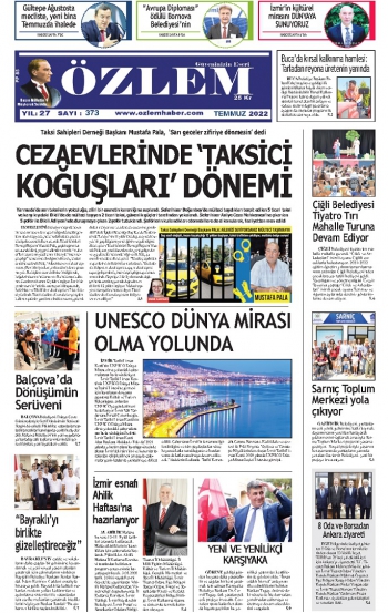 Özlem Gazetesi Temmuz 2022 Sayısı çıktı