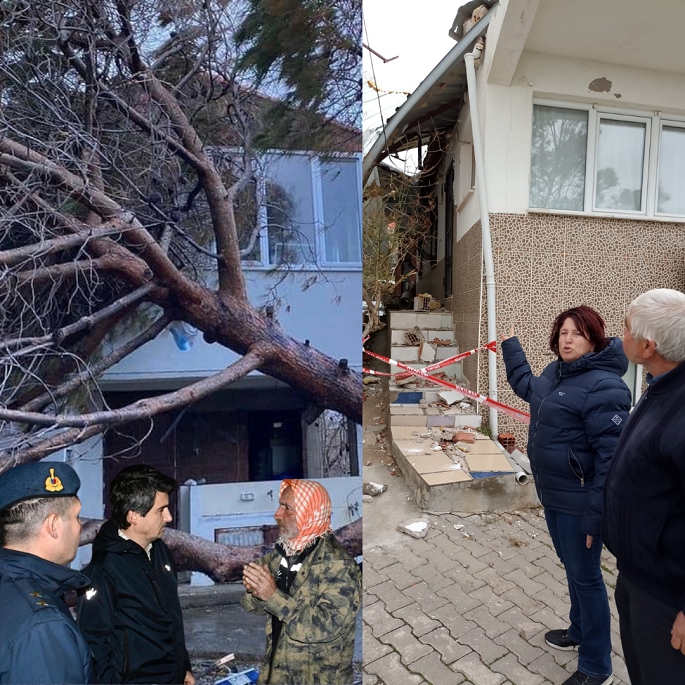 Karaburun'da hortum Küçükbahçe ve Salman'ı etkiledi