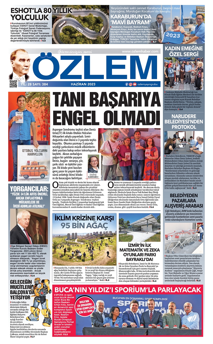 Özlem Gazetesi 29.Yılında, her sayısıyla yanında 