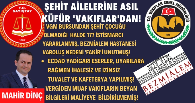 Sayıştay Dizisi (2) - Vakıflar: Ecdadımızın emanetlerine, tuvalet ve kafe 'kondu'!