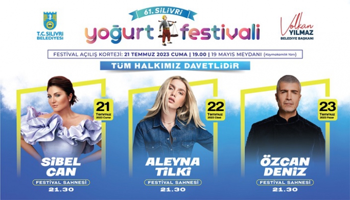 Silivri 61. Yoğurt Festivali için geri sayım