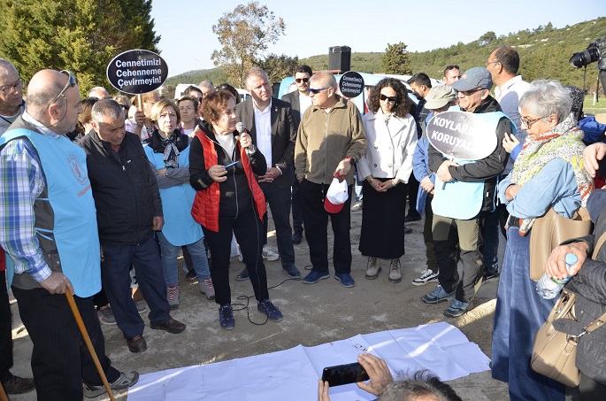 Urla Çevre Gönüllülerinden Jeotermal Eylemi 