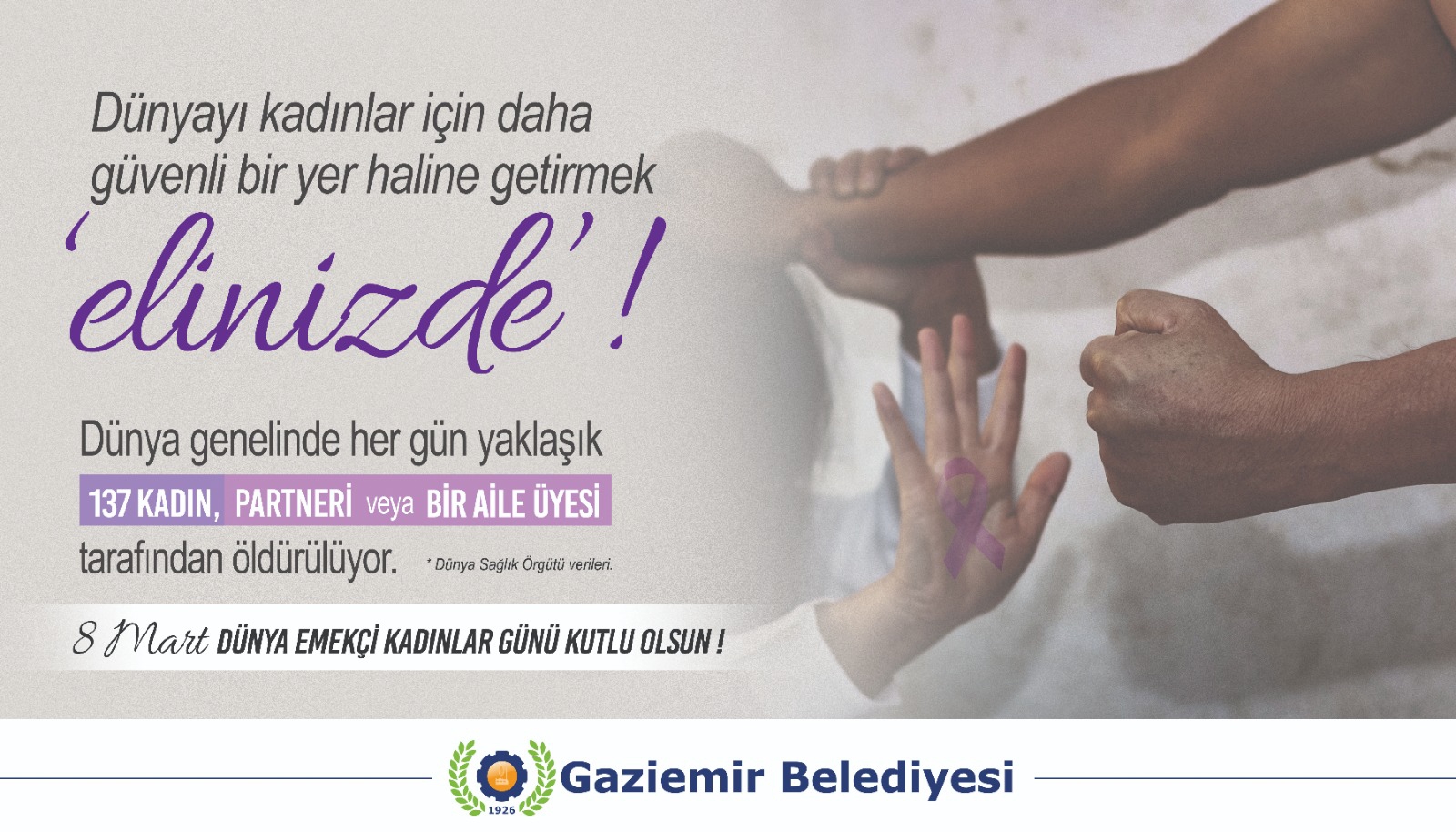 Kadınlar için güvenilir dünya yaratmak “elinizde”!