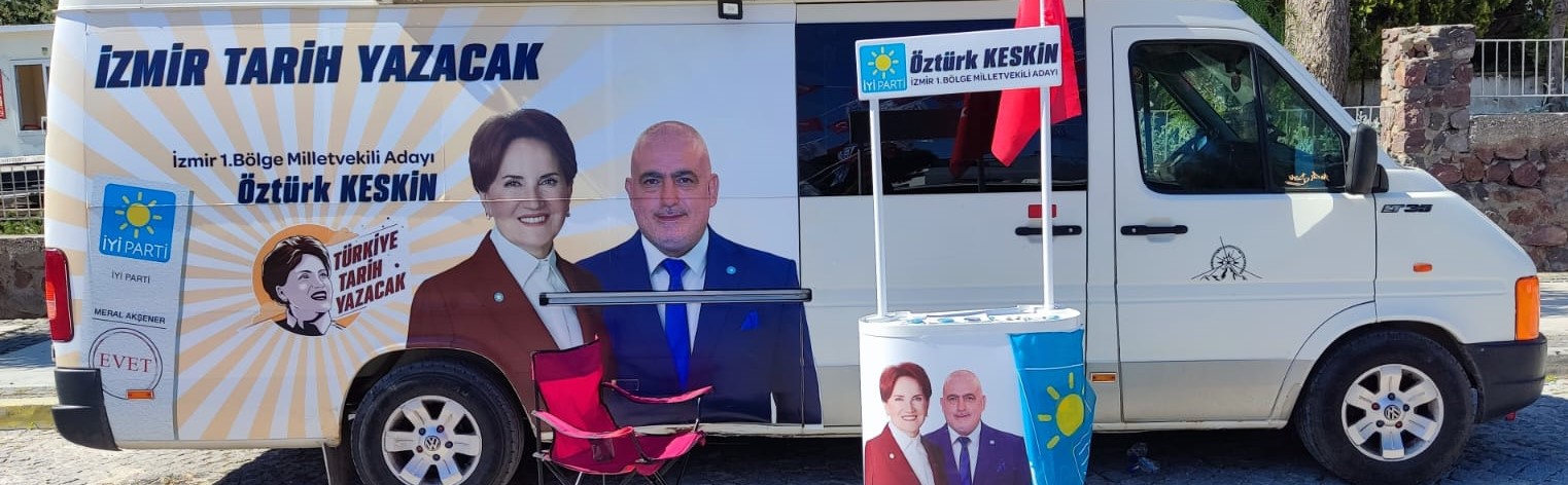 Karavanını İYİ Partili Öztürk Keskin İçin seçim bürosu yaptı