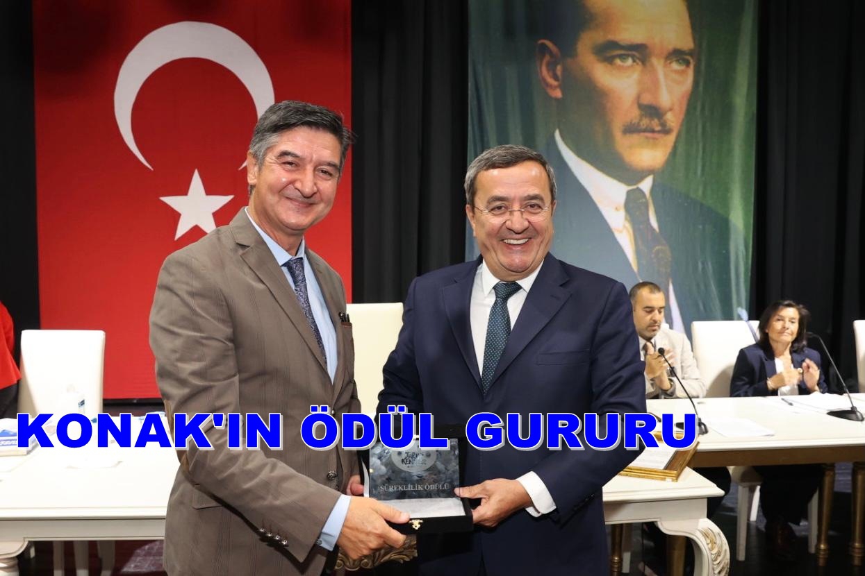 Konak Belediye Meclisinde ödül gururu