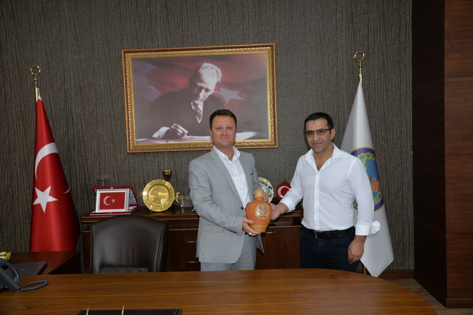 Ovacık Belediye Başkanı’ndan Başkan Aksoy’a ziyaret