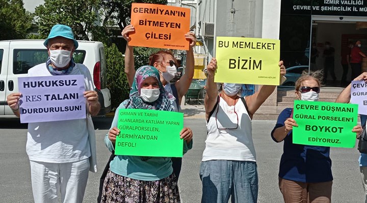 RES kurmak isteyen Güral Porselen Firması protesto edildi.